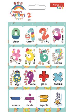 Tanex Mtc-109 Öğretici İlkokul Rakam Etiketi