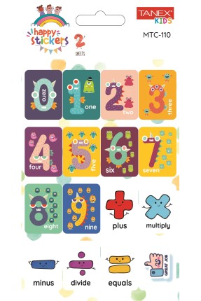 Tanex Mtc-110 Öğretici İlkokul Rakam Etiketi