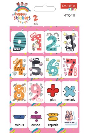 Tanex Mtc-111 Öğretici İlkokul Rakam Etiketi