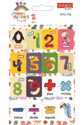 Tanex Mtc-116 Öğretici İlkokul Rakam Etiketi