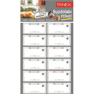 Tanex Mtc-401 Buzdolabı Etiketi 2 Li Paket