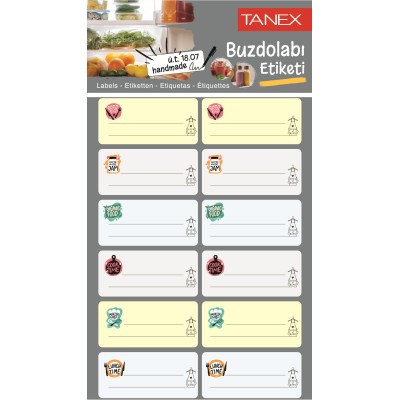 Tanex Mtc-402 Buzdolabı Etiketi 2 Li Paket