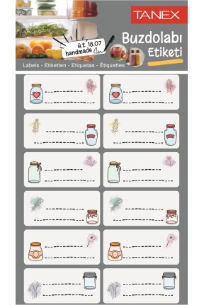 Tanex Mtc-403 Buzdolabı Etiketi 2 Li Paket