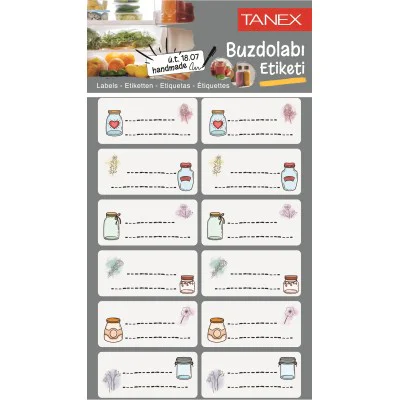 Tanex Mtc-403 Buzdolabı Etiketi 2 Li Paket Tanex Mtc-403 Buzdolabı Etiketi 2 Li Paket