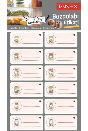 Tanex Mtc-404 Buzdolabı Etiketi 2 Li Paket