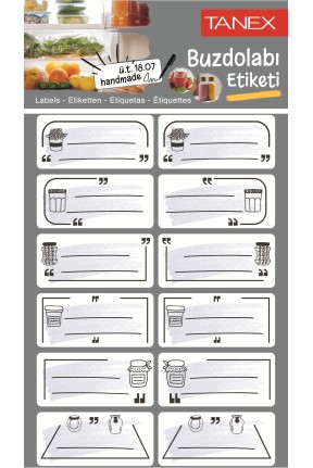 Tanex Mtc-405 Buzdolabı Etiketi 2 Li Paket