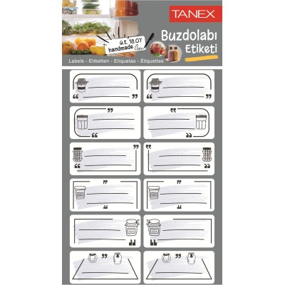 Tanex Mtc-405 Buzdolabı Etiketi 2 Li Paket