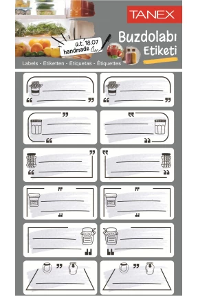 Tanex Mtc-405 Buzdolabı Etiketi 2 Li Paket