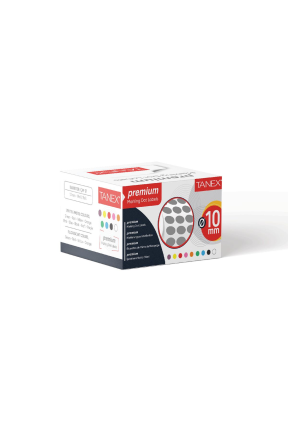 Tanex Nokta Etiket 10 mm 5000 Adet Gri