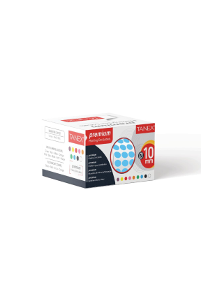 Tanex Nokta Etiket 10 mm 5000 Adet Mavi