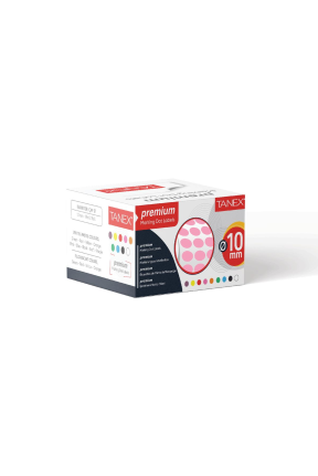 Tanex Nokta Etiket 10 mm 5000 Adet Pembe
