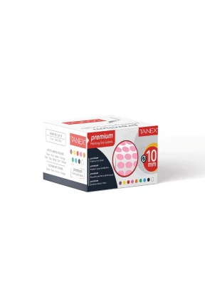 Tanex Nokta Etiket 10 mm 5000 Adet Pembe