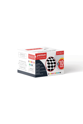 Tanex Nokta Etiket 10 mm 5000 Adet Siyah