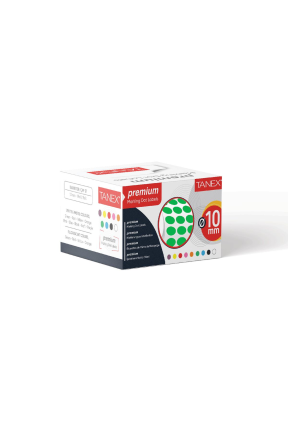 Tanex Nokta Etiket 10 mm 5000 Adet Yeşil