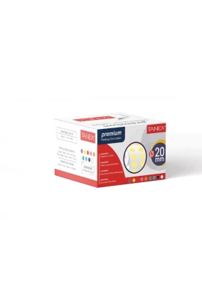 Tanex Nokta Etiket 20 mm 2500 Adet Sarı
