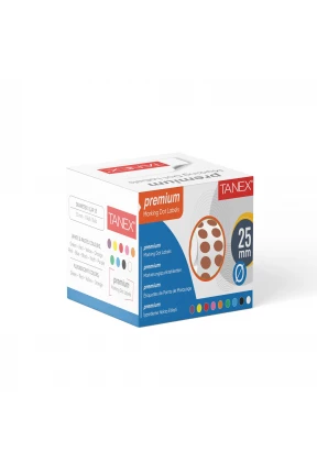 Tanex Nokta Etiket 25 mm 2500 Adet Kraft