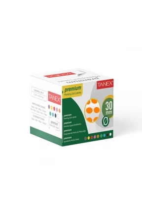 Tanex Nokta Etiket 30 mm 2000 Adet Floresan Turuncu