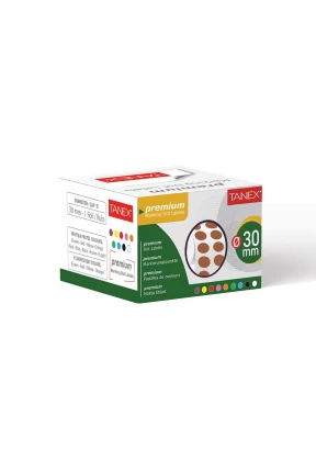 Tanex Nokta Etiket 30 mm 2000 Adet Kraft