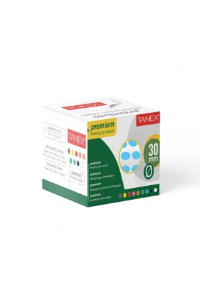 Tanex Nokta Etiket 30 mm 2000 Adet Mavi