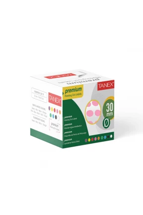 Tanex Nokta Etiket 30 mm 2000 Adet Pembe