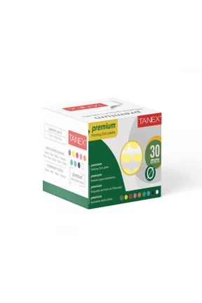 Tanex Nokta Etiket 30 mm 2000 Adet Sarı