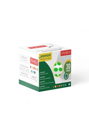 Tanex Nokta Etiket 30 mm 2000 Adet Yeşil