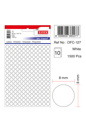 Tanex Ofc-127 Beyaz Ofis Etiketi