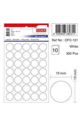 Tanex Ofc-131 Beyaz Ofis Etiketi