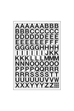 Tanex Stc-501 Harf Etiketi 10mm Bold 2 Li Paket