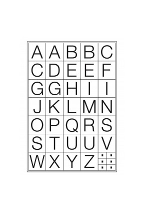 Tanex Stc-507 Harf Etiketi 15mm Regular 2 Li Paket