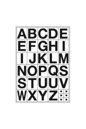 Tanex Stc-509 Harf Etiketi 20mm Bold 2 Li Paket