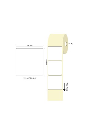 Tanex Termal Rulo Etiketi 100 x 100 mm 500 Adet Tanex Termal Rulo Etiketi 100 x 100 mm 500 Adet