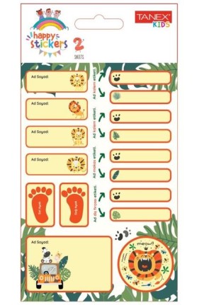 Tanex Tnx-207 İlkokul İsim-Soyisim Etiketi 2 Li Paket