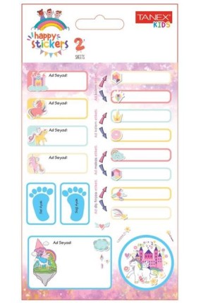 Tanex Tnx-211 İlkokul İsim-Soyisim Etiketi 2 Li Paket