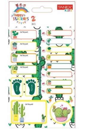 Tanex Tnx-215 İlkokul İsim-Soyisim Etiketi 2 Li Paket