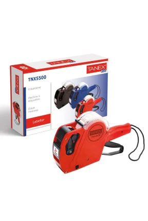 Tanex TNX5500 Eco Etiket Makinesi 8 Hane Kırmızı
