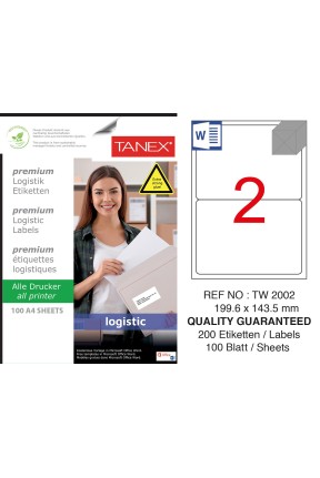 Tanex Tw-2002 Sevkiyat ve Lojistik Etiketi 199.6x143.5 mm