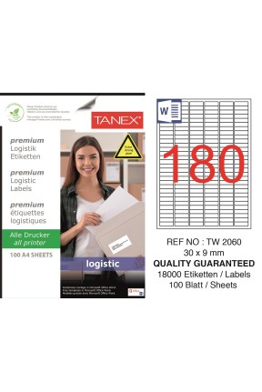 Tanex Tw-2060 Sevkiyat ve Lojistik Etiketi 30x9 mm