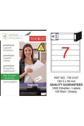 Tanex Tw-2107 Sevkiyat ve Lojistik Etiketi 192,5x39 mm
