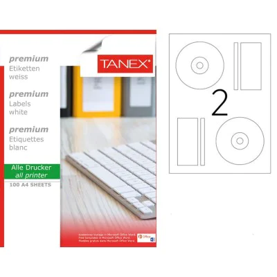 Tanex TW-2117 Laser Etiket 100 Lü Paket