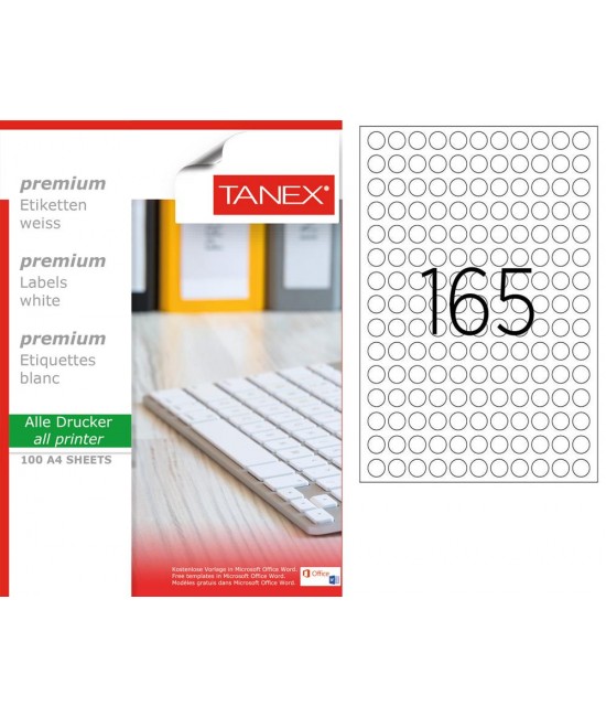 Tanex TW-2215 15 mm Laser Label