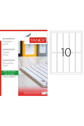 Tanex TW-2237 37x133mm Lazer Etiket 100 Lü