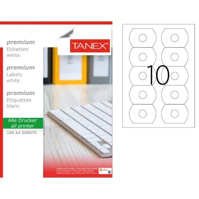 Tanex TW-3177 78x54,5 mm Laser Etiket