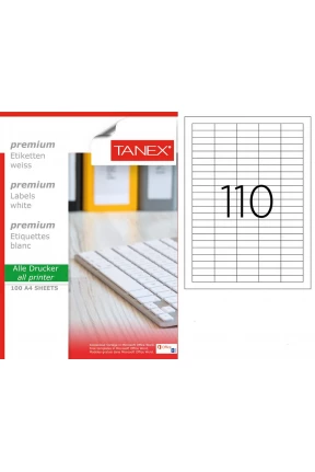 Tanex TW-4110 40x12 mm Laser Etiket