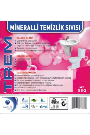 TREM Mineralli Temizlik Sıvısı 5 Litre
