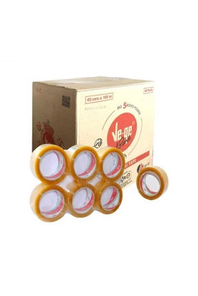 Vege Koli Bandı 45x100 mm Şeffaf 48 Li Paket (Aslan)