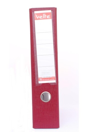 Velte Plastik Klasör Geniş Bordo Renk