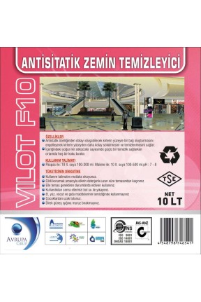 VILOT F10 Anti Statik Zemin Temizleme Ürünü 10 Litre