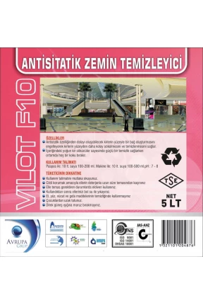 VILOT F10 Anti Statik Zemin Temizleme Ürünü 5 Litre