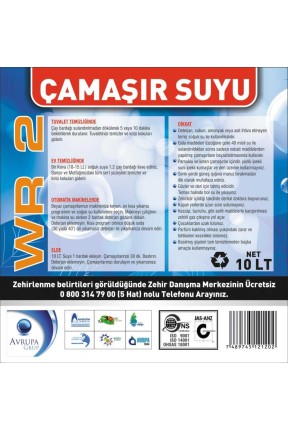 WR 2  Çamaşır Suyu 10 Litre